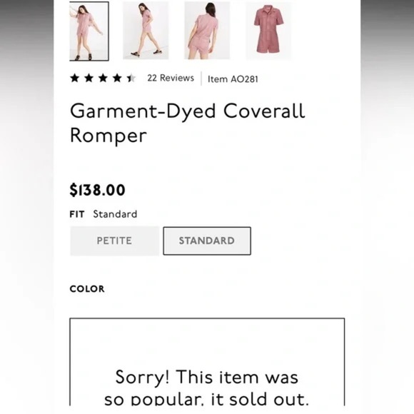 Madewell Garment-dyed Coverall Romper - Picture 10 of 10